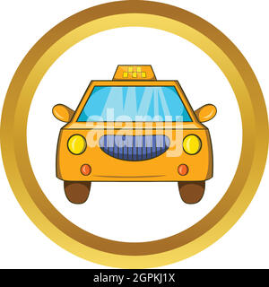 Taxi car vector icon Stock Vector