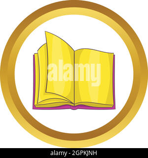 Open book vector icon Stock Vector