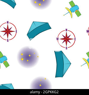 Find way pattern, cartoon style Stock Vector