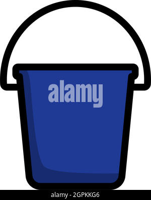 Icon Of Bucket Stock Vector