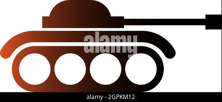 Military Tank, Army Tank icon logo design template Stock Vector