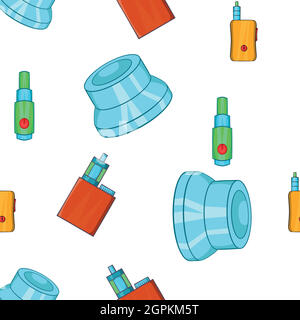 Electronic smoking cigarette pattern Stock Vector