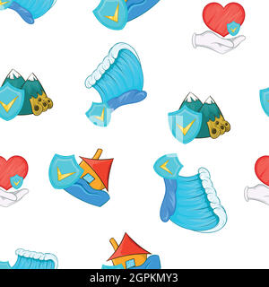 Incident pattern, cartoon style Stock Vector