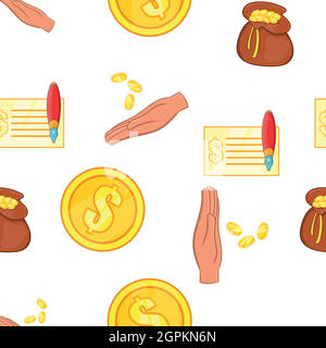 Funding pattern, cartoon style Stock Vector