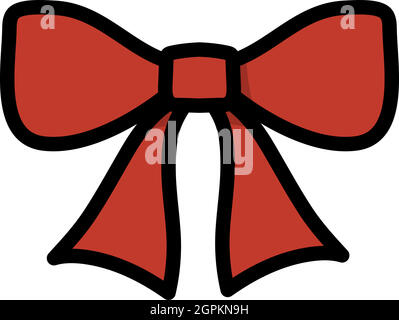 Party Bow Icon Stock Vector