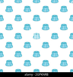 Vaping device spare part pattern, cartoon style Stock Vector