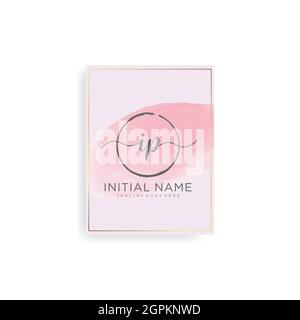 Letter Initial with Royal Template.elegant with crown logo vector, Creative Lettering Logo Vector Illustration. Stock Vector