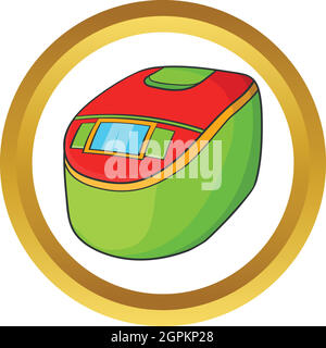 Slow cooker vector icon Stock Vector