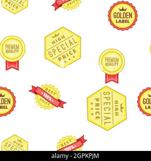 High quality labels pattern, cartoon style Stock Vector