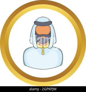 Male arab vector icon Stock Vector