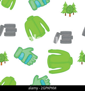 Competition paintball pattern, cartoon style Stock Vector