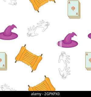 Halloween pattern, cartoon style Stock Vector