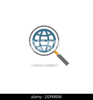 Global search logo template vector icon design Stock Photo