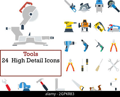 Tools Icon Set Stock Vector