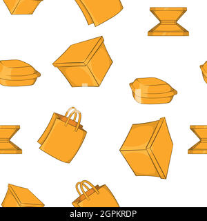 Container pattern, cartoon style Stock Vector