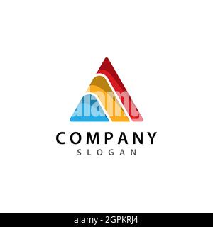 Triangle logo template icon design Stock Photo