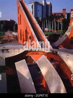 DETALLE - OBSERVATORIO ASTRONOMICO DE JANTAR MANTAR - S XVIII-1716. Author: Jai Singh. Location: OBSERVAT ASTRONOMICO. NUEVA DELHI. India. Stock Photo