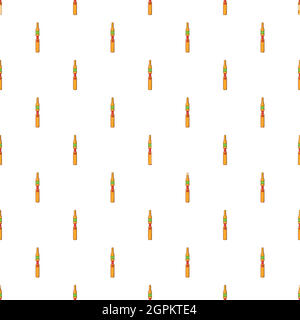 Yellow electronic cigarette pattern, cartoon style Stock Vector