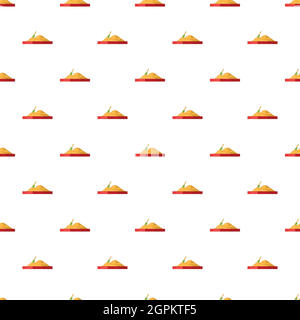 Sandbox pattern, cartoon style Stock Vector