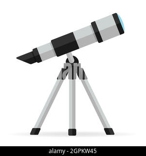 Vector astronomy and space telescope Stock Vector