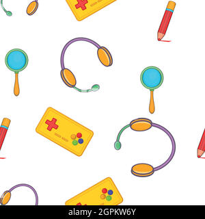 Web communication pattern, cartoon style Stock Vector