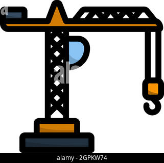Icon Of Crane Stock Vector