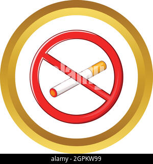 No smoking sign vector icon Stock Vector