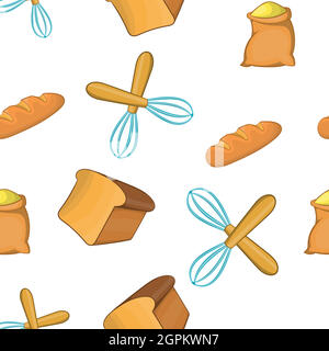 Patisserie pattern, cartoon style Stock Vector