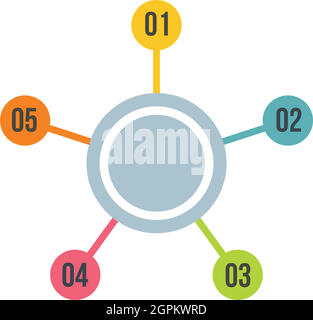 Vector illustration infographics circle Stock Vector Image & Art - Alamy
