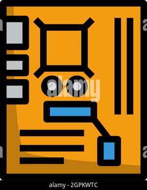 Motherboard Icon Stock Vector