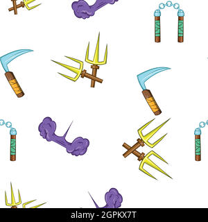 Killer pattern, cartoon style Stock Vector