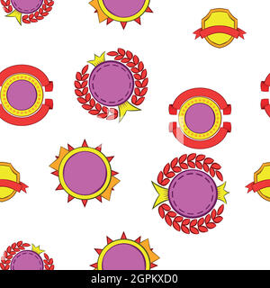 Tag pattern, cartoon style Stock Vector
