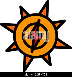 Solar Energy Icon Stock Vector