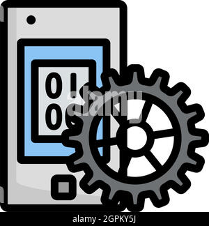 Mobile Development Icon Stock Vector