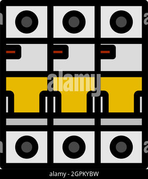 Circuit Breaker Icon Stock Vector