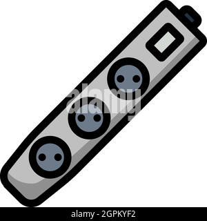 Electric Extension Icon Stock Vector