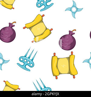 Scout pattern, cartoon style Stock Vector