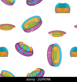 Sport construction pattern, cartoon style Stock Vector