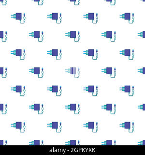 USB cable for electronic cigarette pattern Stock Vector