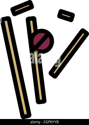 Cricket Wicket Icon Stock Vector