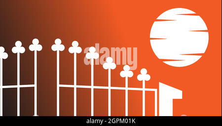 gate icon logo flat design vector template Stock Vector