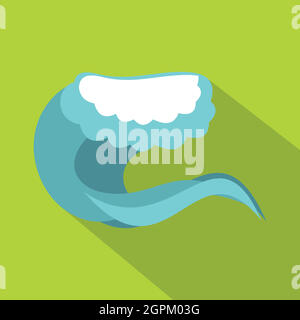 Foamy wave icon white Stock Vector Image & Art - Alamy