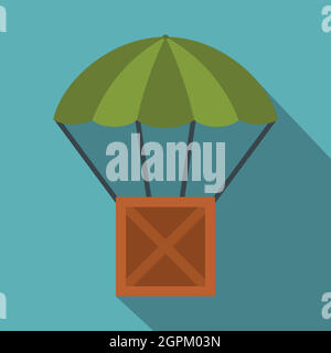 Hot air balloon trip - flat design style illustration Stock Vector ...