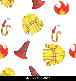 Burning pattern, cartoon style Stock Vector