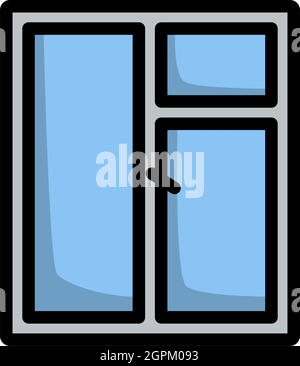Icon Of Closed Window Frame Stock Vector