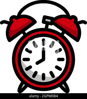 Icon Of Alarm Clock Stock Vector