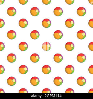 Ball pattern, cartoon style Stock Vector