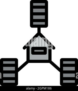 Datacenter Icon Stock Vector
