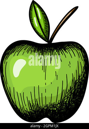 Icon Of Apple Stock Vector