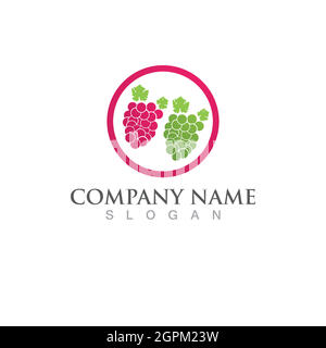 Grapes vector icon illustration design Stock Vector